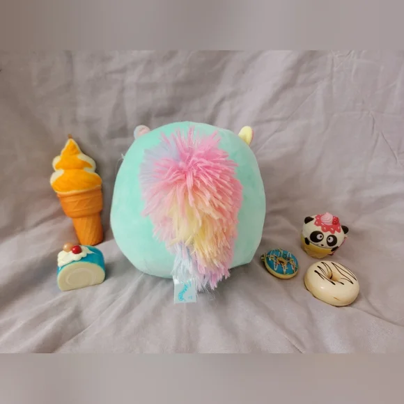 Mint Green and White Squishmallow Plush - Picture 3 of 3